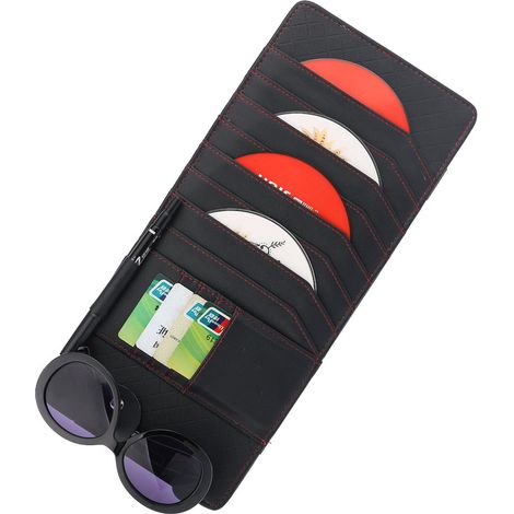Support de boîte de rangement en cuir pour véhicule, organisateur de poche pour organisation