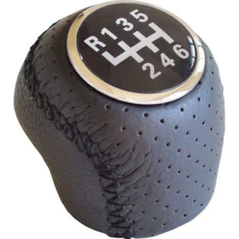 Pommeau de levier de vitesses pour Fiat Ducato, Citroën Jumper/Relay et Peugeot Boxer – 6 vitesses – similicuir – OEM 2403.F5