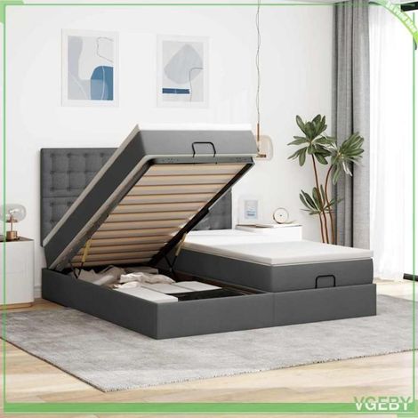 Cadre de lit ottoman avec matelas - Modèle 3314577 - 160x200 cm - Rangement hydraulique - LED intégrée (1/5)