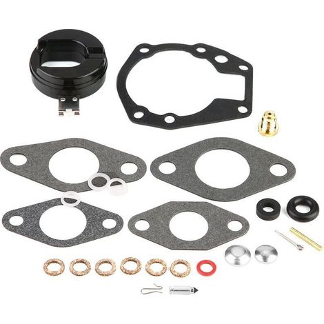 Kit di ricostruzione carburatore Ulisem 25 pezzi Kit di riparazione e ricostruzione carburatore Sostituzione per 439071 0439071 per guarnizione carburatore Johnson, carburatore Johnson Evinrude 6 (1/4)