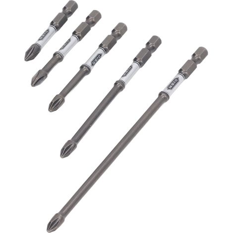 5 Embouts Magnétiques S2 pour Visseuse/Perceuse, Antidérapants et Durables en Acier (1/5)