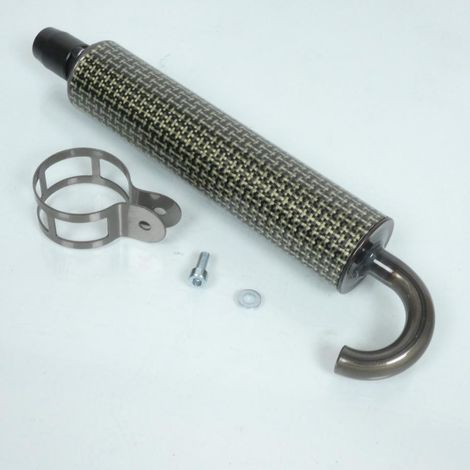 schalldämpfer kartusche auspuff Ø22mm kevlar lackiert für roller (1/4)