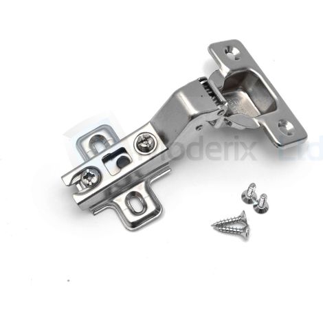 Charnière d'Angle 30 pour Meuble, ZP-KT30H2-BE, Réglage 3D, Mécanisme à Ressort, Montage Slide-On, Acier Finition Nickel, pour Porte de Placard de Cuisine (1/3)