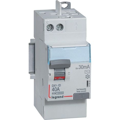 Legrand – Interrupteur différentiel 25 A 230 V – 2 pôles – Courbe de déclenchement C – Bloc différentiel pour installations électriques professionnelles