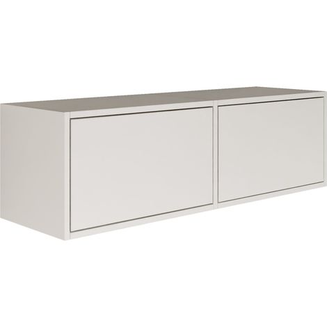 Selsey FRAMME – mobile TV sospeso con due anta – bianco – 100 cm (1/5)