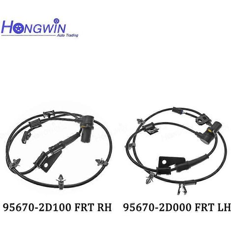 Capteur de vitesse ABS avant et arrière compatible avec Hyundai Elantra et Kia Cerato L4 2.0L (2001-2006) - Références : 95670-2D050, 95670-2D100, 95680-2D000, 95680-2D100 (avant droit et gauche). (1/5)