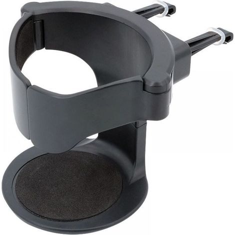Porte-gobelet de voiture, porte-thé et porte-boissons, cendrier de ventilation, multifonctionnel, support de ventilation universel réglable, noir.