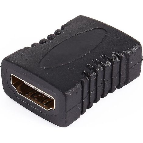 Adaptateur d'extension HDMI femelle-femelle, compatible avec la vidéo 4K 3D, adapté aux téléviseurs HD 1080p. (1/5)