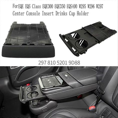 Portavasos para la consola central del coche Mercedes-Benz, color gris. (1/5)