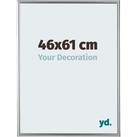 yd. - Cadre photo 46x61 - Argent - Plastique - Bordeaux