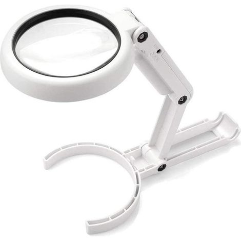 Lampe portative VELAMP avec 8 LED et lentilles 5X/11X pour une vision agrandie. (1/4)