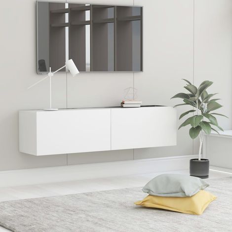 Meuble TV pour Salon - Armoire TV Blanc 120x30x30 cm Aggloméré BV113798 - BonneVie (1/5)