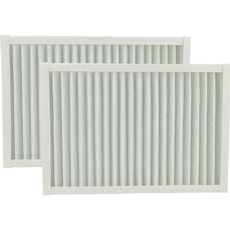 vhbw 2x Filtro G4 compatible con Viessmann Vitovent 200-C unidad de ventilación - Set de filtro, 26 x 17,8 x 2,3 cm blanco
