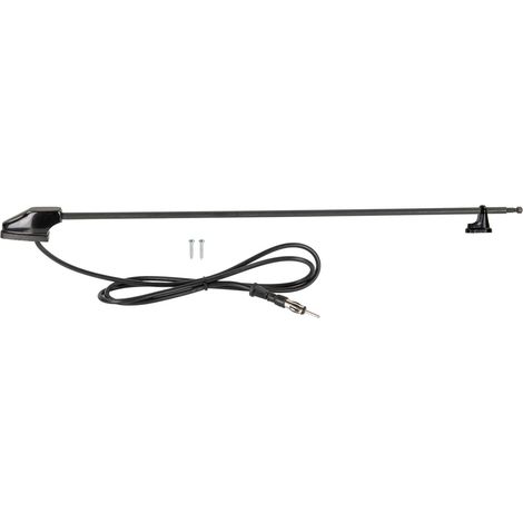 Antenne pilier AM FM universelle DIN noire 118 cm
