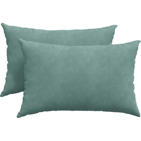 Cojines de sofá 2 pcs Verde Mar 60 x 40 cm Tela de pana vidaXL