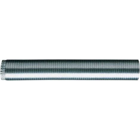 6 x TUBO FLESSIBILE ESTENSIBILE ALLUMINIO NAT. D  8 CM