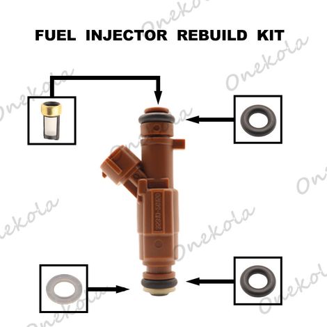 Reparatursatz für Kraftstoffeinspritzdüsen, Dichtung und Filter, kompatibel mit Hyundai- und Kia-Kraftstoffeinspritzdüsen 35310-2G150 (1/2)