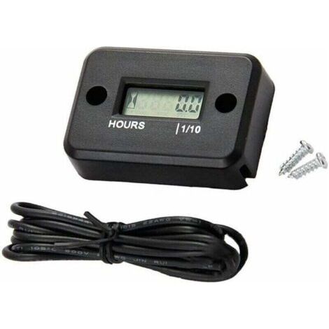 étanche Affichage LCD Compteur horaire numérique Minuterie de jauge pour Quad Moto Motoneige motocross pit bike tondeuse à gazon tracteur camion