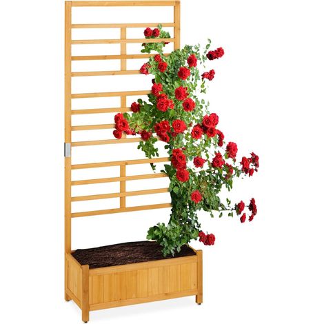 Caja de cultivo con enrejado