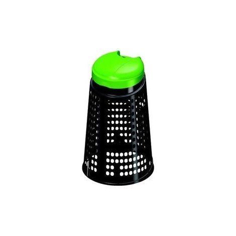 Eco-trespolo en plastique vert et noir 110 l