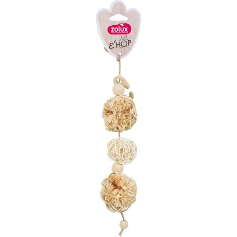 Jouet en feuille de maîs 3 POMPONS