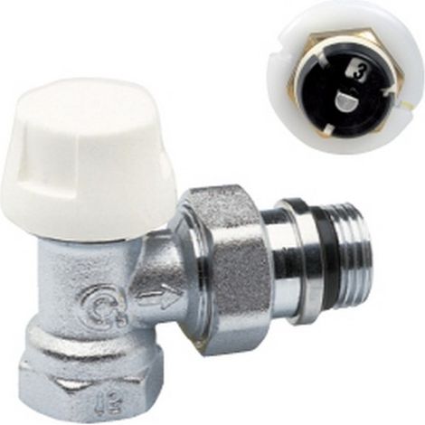 Corps thermostatique équerre femelle 3/8" avec pré-réglage corps laiton chromé - THERMADOR CT12EP
