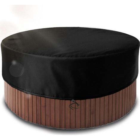 mobile Patio Rond Gonflable Bain à Remous Couverture de Spa Couverture de Piscine Ronde Piscine (1/5)
