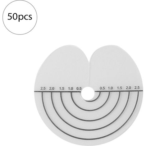 Feuille De Protection Thermique Pour Extension De Cheveux - En Pvc Mat Avec Échelle De Mesure - Outil De Coiffure Professionnel - Lot De 50 Pièces (1/5)