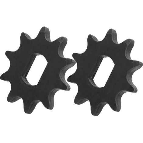 Adatto per pignone motore in acciaio tipo 420 a 2 pezzi con 10 denti e diametro interno 12x17 mm.