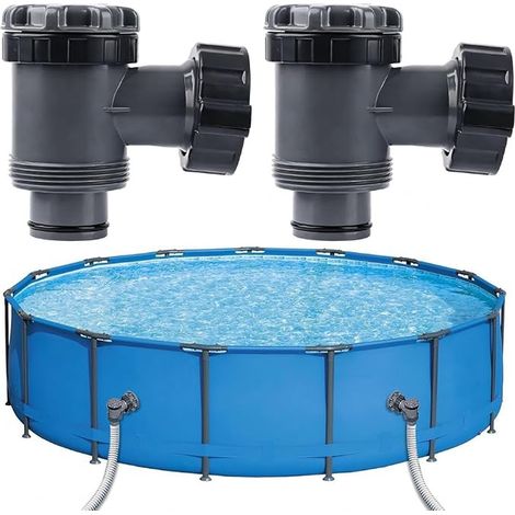 Swimming Pool Hose Connector Diameter 38mm Replacement Parts for Intex Coleman Pool Piston Valve Replacement (1/4)