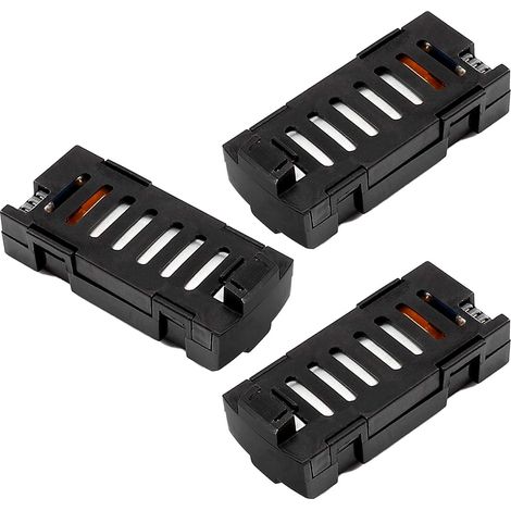 Paquete de 3 baterías de litio de 3,7 V y 500 mAh para cuadricópteros plegables LF606 JD-16 D2 SG800 S606 M9 M11 X300C (1/5)
