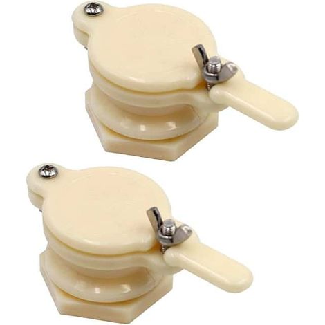 Lot de 2 robinets extracteurs de miel en plastique avec bec verseur pour mélanger le miel (1/4)
