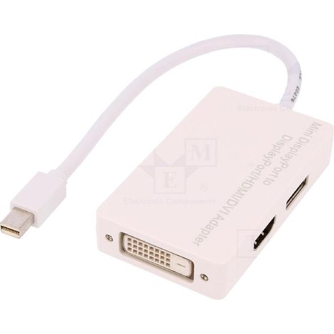 Adaptateur DisplayPort 1.1a vers HDMI 0.2m blanc