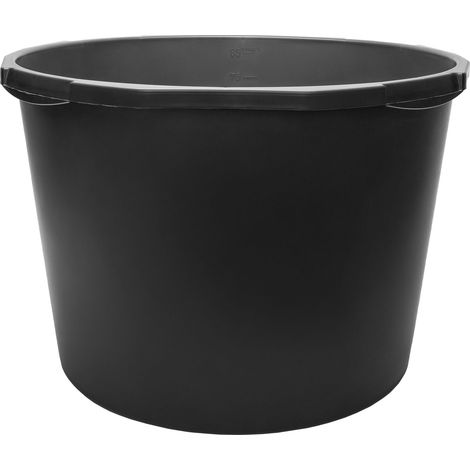 Garronda Mörtelwanne 90 L Rund Mörtelkübel Maurerkübel – robuste Kunststoffwanne aus recyceltem PE Mörtelkasten für Baustelle, Garten und Haushalt GD-0170