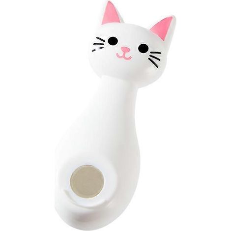 Crochet magnétique pour télécommande créative, support puissant, motif dessin animé, sans piquet, télécommande pour TV/climatiseur (blanche) (1/4)