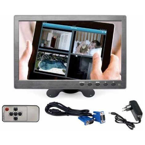 ADR Monitor HDMI Schermo LCD 10.1 Pollici 1080p Altoparlante - 101HD