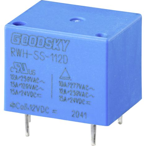 GoodSky RWH-SS-112D Printrelais 12 V/DC 15 A 1 Wechsler 1 St. Tray (1/2)