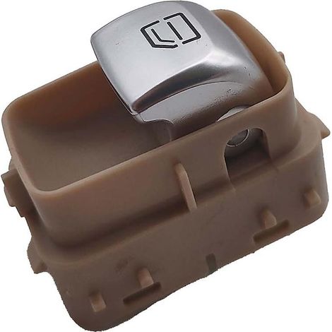 Interrupteur de lève-vitre électrique compatible avec : Benz W205 (marron clair)