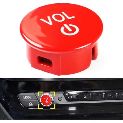 Cache de bouton de volume pour autoradio de remplacement pour BMW châssis G séries 2, 3, 4 et 8, M3, M4, M8, X3, X4, X5, X6, X7 et Z4
