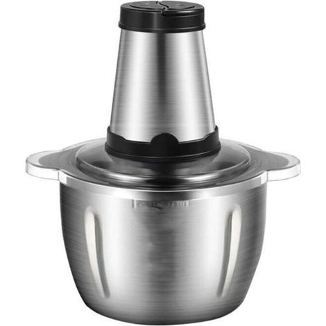 Robot culinaire 250W – 2 vitesses – 4 lames – bol 2L inox (1/4)