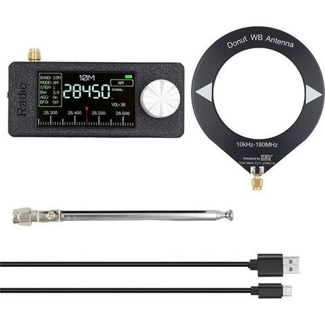 Récepteur Radio Portable SI4732 10 KHz-180 MHz AM FM Radio SW MW VHF Radio de Poche avec Antenne