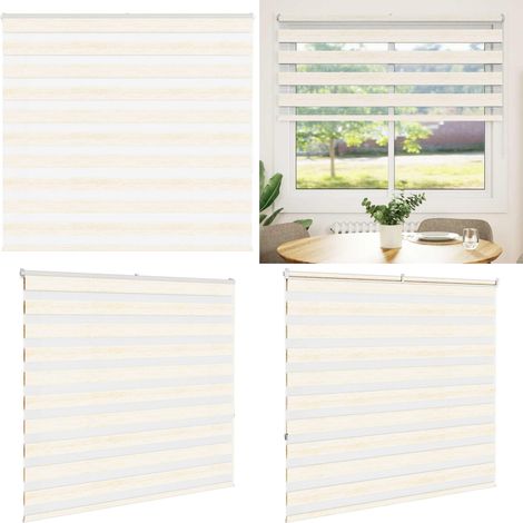 vidaXL Store zèbre beige marbré largeur du tissu 150,9 cm polyester (1/5)