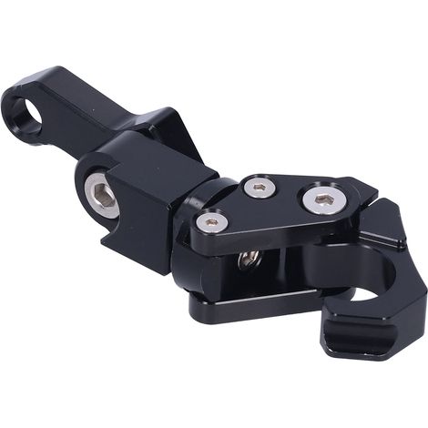 Klappbarer Lenkerhaken für Tasche, seitliche Beladungshilfe, kompatibel mit Honda Forza 250/300 (2018-2020), schwarz, robuste Befestigung für Gepäck. (1/5)