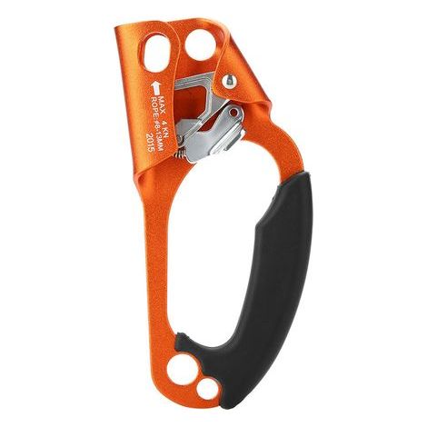 Pince de poignée de corde d'escalade à droite pour équipement d'escalade de corde de 8mm à 13mm (Orange) (1/5)