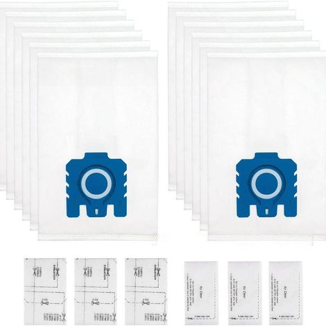 Compatible with Miele GN/C1/FJ/3D vacuum cleaner dust bag accessory filter kit, 10 dust bags per pack (1/4)