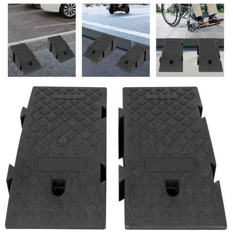 2 Laderampen aus Kunststoff, 19 cm Rampen für Autowerkstätten Tragbare Laderampen aus Kunststoff (1/5)
