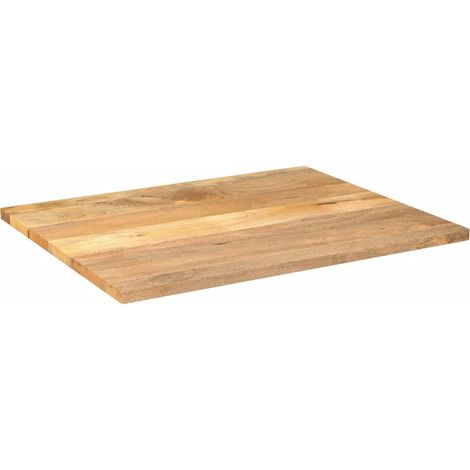 Dessus de table 100x80x2,5cm rectangulaire bois massif manguier (1/5)