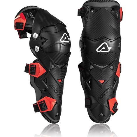 Acerbis EVO 3.0 Knieschoner, schwarz/rot