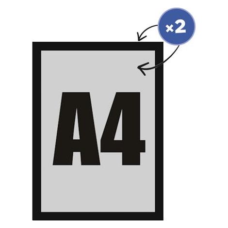 Raccoglitori magnetici Ramka A4 - czarna (1/4)
