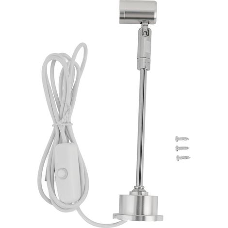 Spot Mini Lumière LED pour Cabinet et Vitrine - Alliage Aluminium - 170mm - USB 5V - Lumière Dorée - Modèle Adjustable Head - 1W - 78g